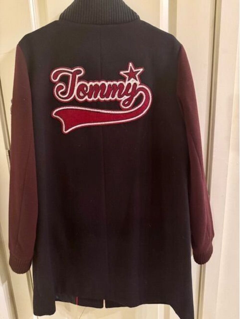 Tommy Hilfiger College Varsity Coat (Navy/Burgundy)